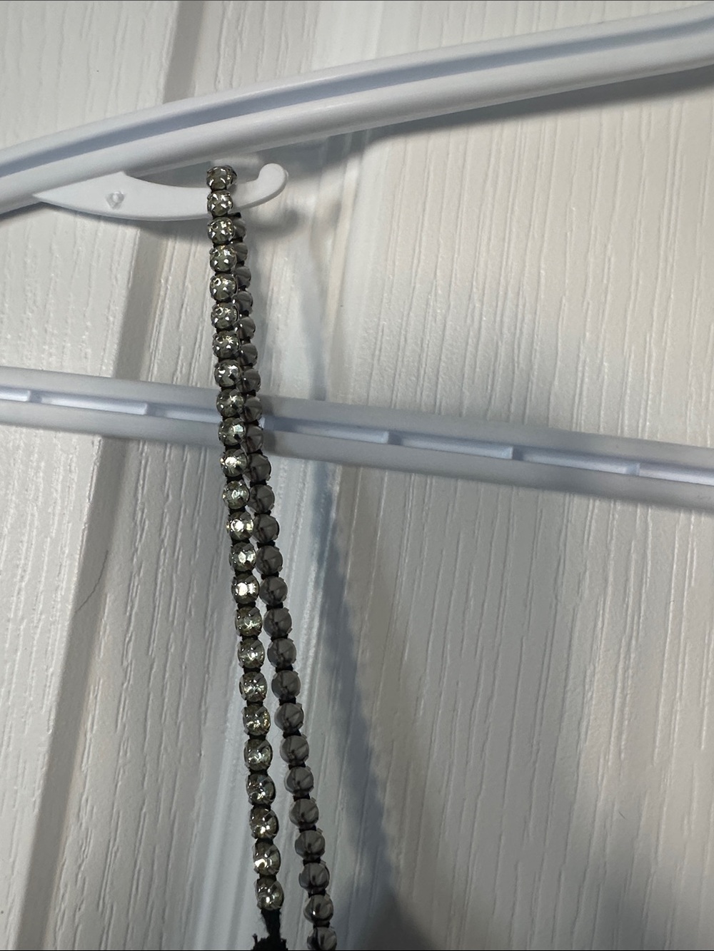 Dynamite Black Velvet Cami with Silver Chain Straps - Picture 7 of 12